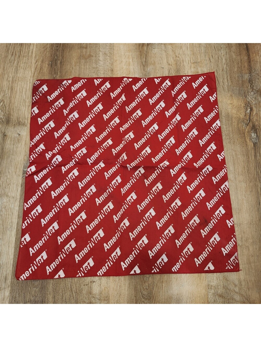 Vintage AmeriVet Spellout Bandana All Over Print Veterinarian Vet Animal Lover